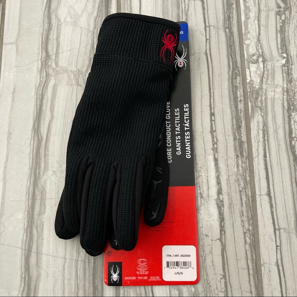 NWT Spyder touchscreen knit polyester gloves.